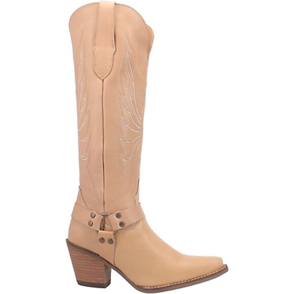 DINGO Heavens to Betsy Knee High Western Boot (Women) in Natural Size US 8 - Picture 2 of 9